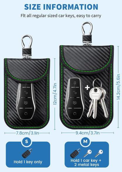 Faraday Bags for Phones, 2 Pack Signal Blocking Pouch