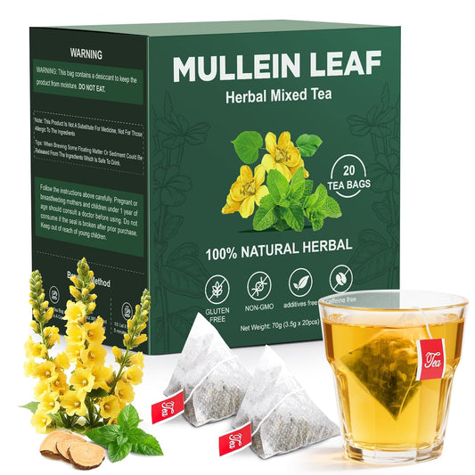 Peppermint Tea, 50 Tea Bags - Pure Peppermint Leaves, Caffeine Free Mint Herbal Tea Bags - Supports Healthy Digestion, Wellness & Refreshment (50 Counts, Pack of 1)