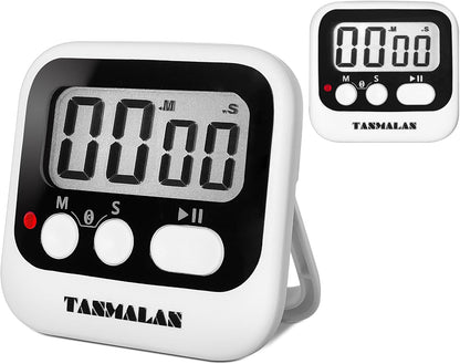 Easy to USE, Digital Kitchen Timer, Magnetic Timer,Tanmalan(Black,1 Pack)