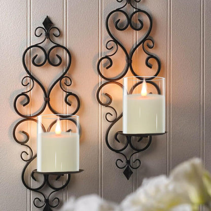 TECHLONG Flameless Candles Battery Operated with Timer, 3D Moving Flame Flickering, Last 600+ Hours Battery Candles, 3" x 3" Ivory Real Wax Electric LED Candle for Wedding Party Decorations