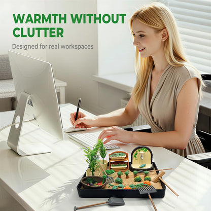 Dumpster Fire Zen Garden for Desk, Funny Coworkers Office Accessory Gifts