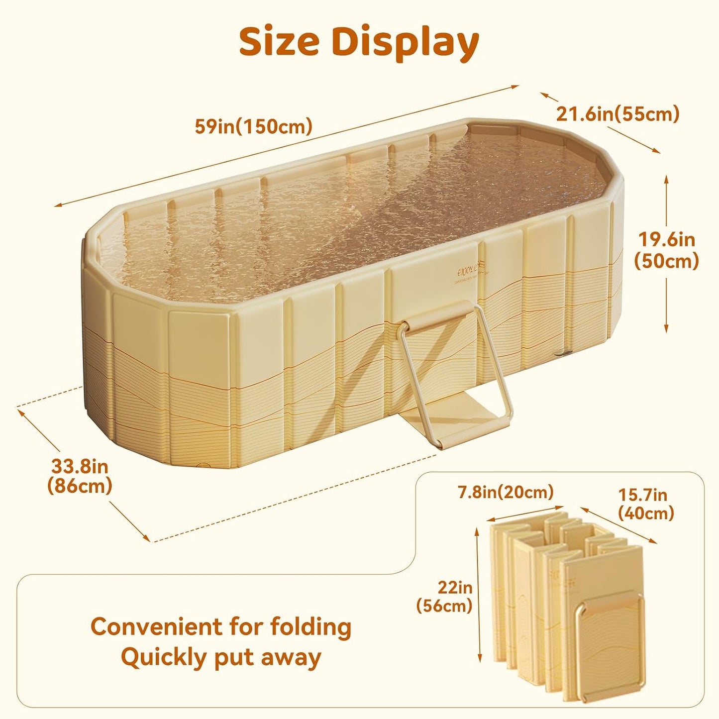 Expandable Bathtub Tray, Foldable Bath Tray for Tub, Acrylic Bath Table Trays Storage Rack, Bath Tub Tray for Bathtub & Bathroom Accessories (Transparent Bathtub Tray, 22"L x 7.8"W x 1.7"H)