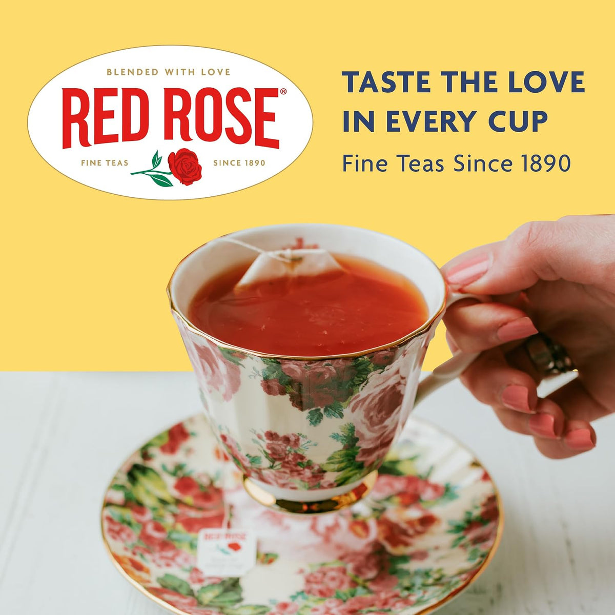Red Rose English Breakfast, Loose Leaf Black Tea, 12 oz