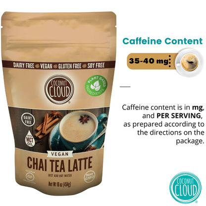Coconut Cloud: Vegan Spiced Chai Tea Latte | Creamy, Delicious & Easy Dairy Free Alternative. Made in Colorado (Lightly Sweetened, Gluten Free, Soy Free), 16 oz