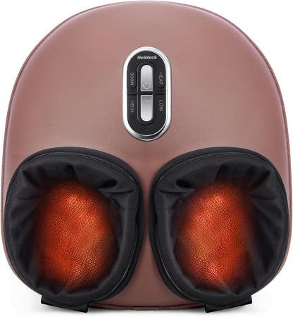 Nekteck Shiatsu Foot Massager with Heat [2026 Upgraded], 3 Modes Deep Kneading Therapy Air Compression, Feet Massage for Plantar Fasciitis, Relaxation Gifts for Men Women Mom Dad Birthday