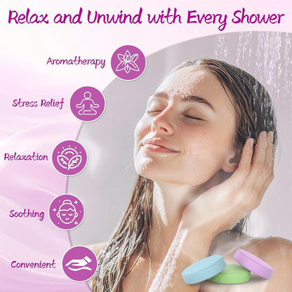 HFHO Shower Steamers Aromatherapy 8 Pack Natural Essential Oils Home Spa