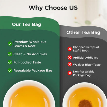 50 Bags Premium Natural Hibiscus Tea, 100% Pure Organic Hibiscus Flowers Herbal Tea, Caffeine-Free, Rich in Natural Goodness and Flavor, No Sugar, Gluten-Free, Vegan