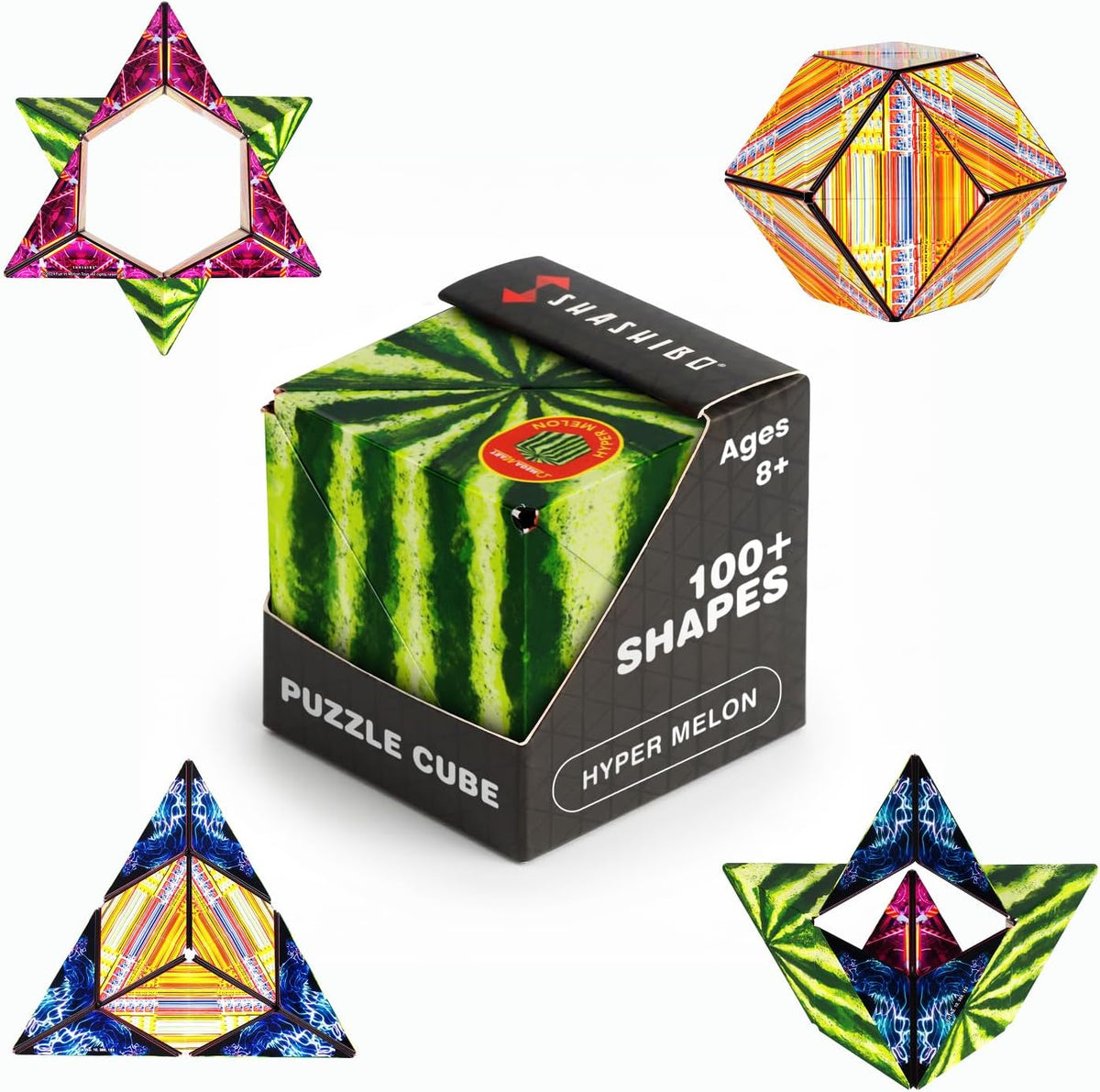 Shashibo DODECA Magnetic Puzzle Cube, Stress Relief Fidget Toy - Colors A