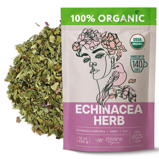Organic Echinacea Leaf Tea (10oz) - Equinacea Organica - Immune Support Tea