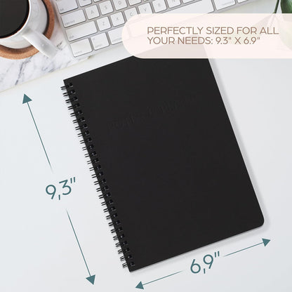 Beautiful Daily Planner And Notebook With Hourly Schedule - Spiral Notebook