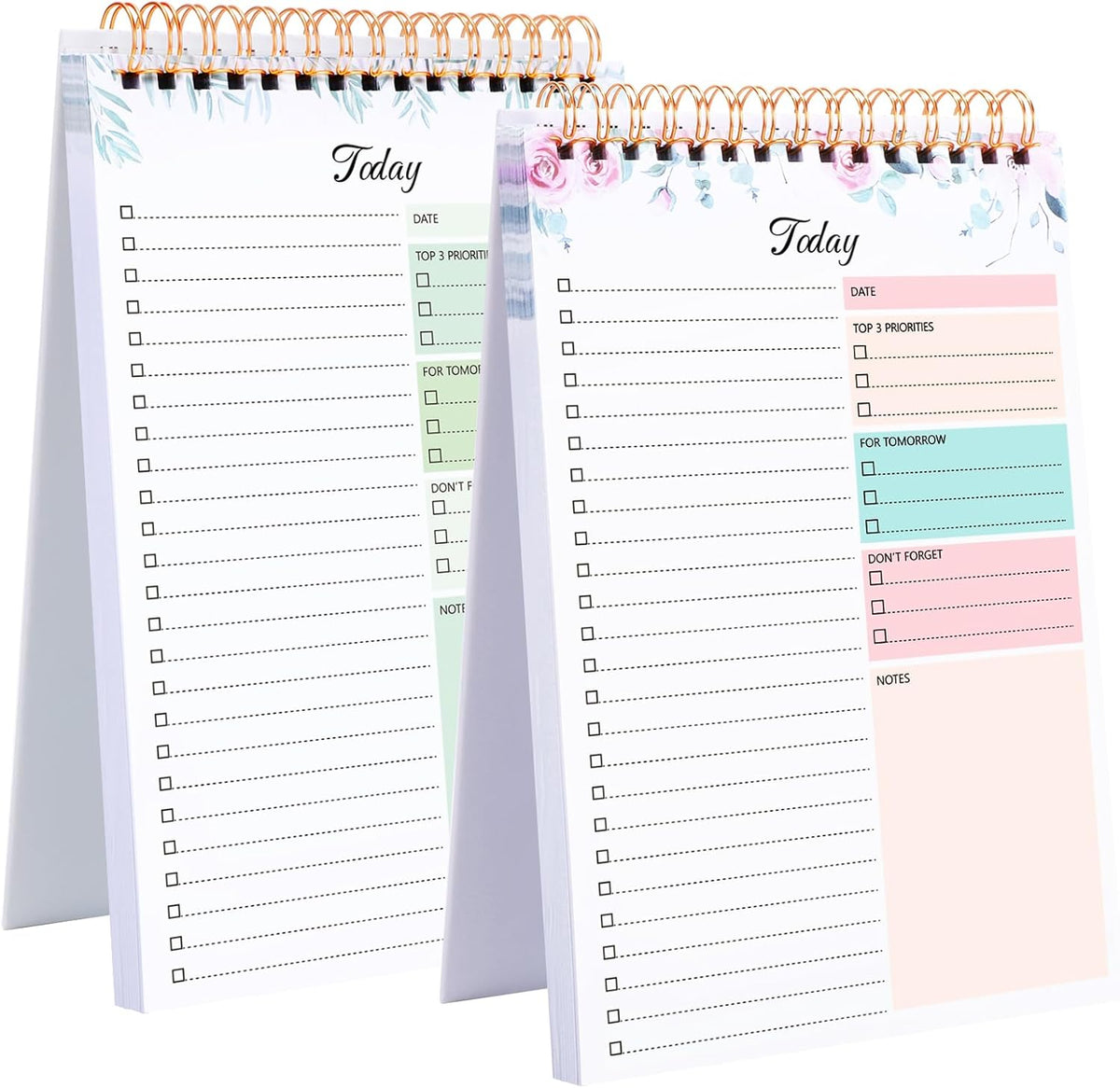 Thboxes 2 Pack To Do List Notepad, A5 Undated Daily Planner Task Checklist