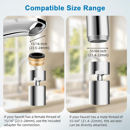 Hibbent NSF/ANSI/CAN 61 & cUPC Certified Faucet Aerator, Chrome