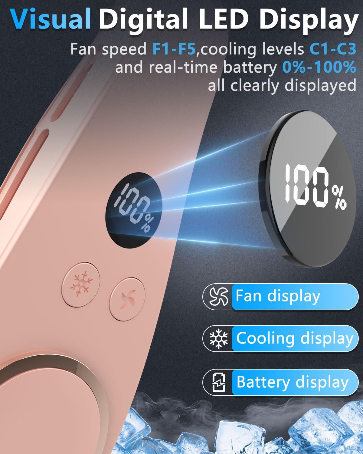 Portable Fan Clip on Pants-Personal Little Light Weight Waist Fan Coolclip Belt Hip Pocket Hard Hat,Wireless Wear Charging Battery Powered Quiet Undershirt Waist Band Coolclip Fans Adult Kid White