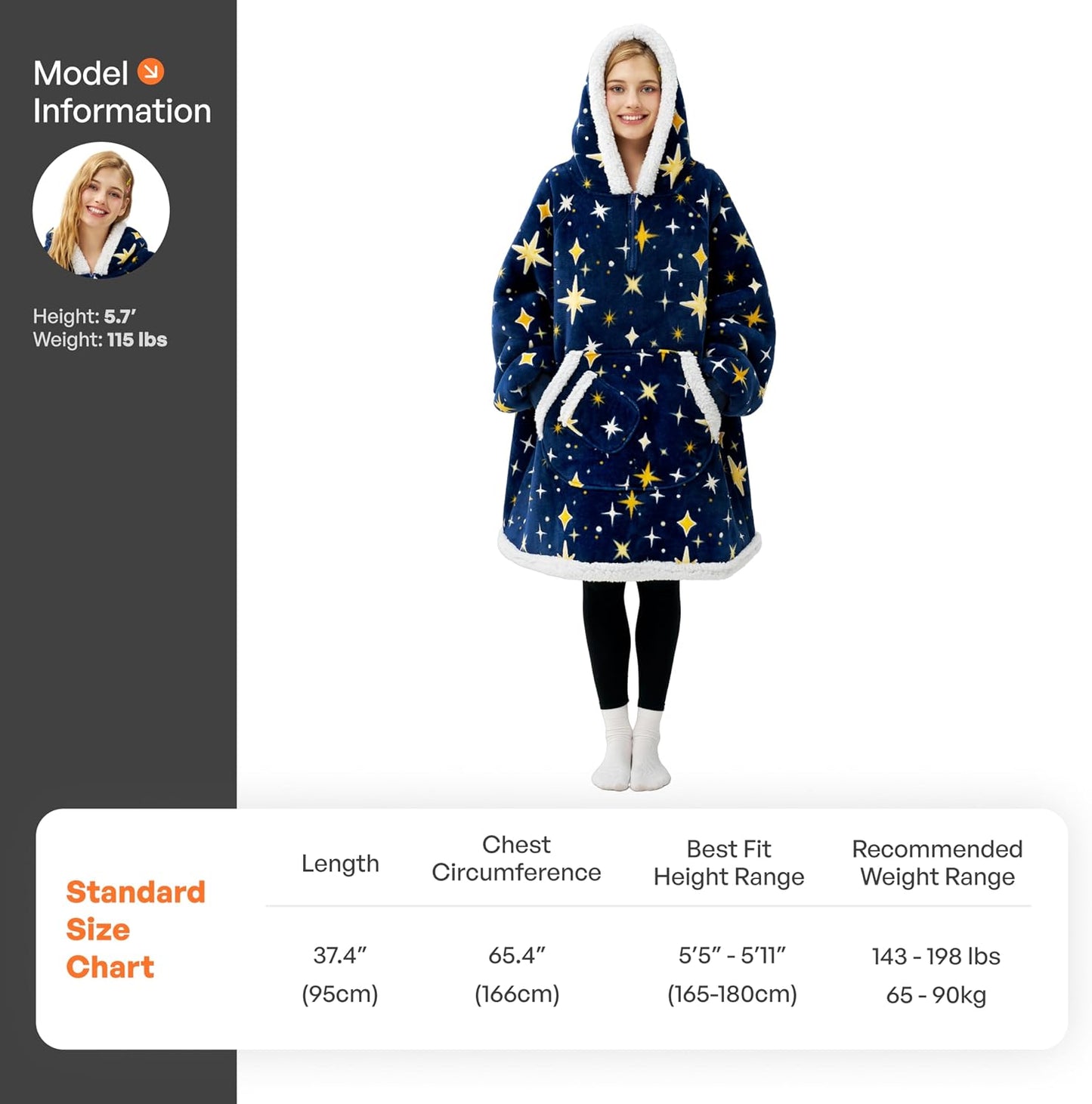 Giggling Getup Wearable Blanket Hoodie for Adults Gifts for Teen Girls Sister Women Sherpa Fleece Printed Hooded Blanket Sweatshirt Warm Cozy with Pocket & Sleeves Beige Cat
