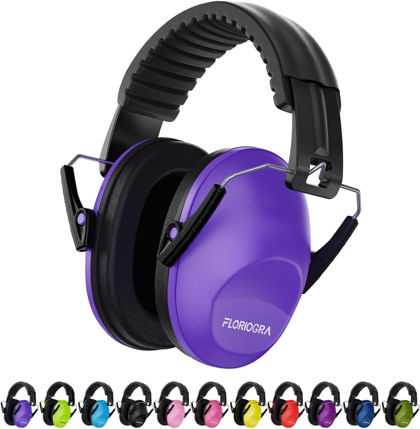Floriogra Noise Cancelling Headphones for Kids, Kids Ear Protection 28dB SNR Noise Reduction Ear Muffs for Toddler/Children, Hearing Protection for Monster Jam, Concerts, Fireworks