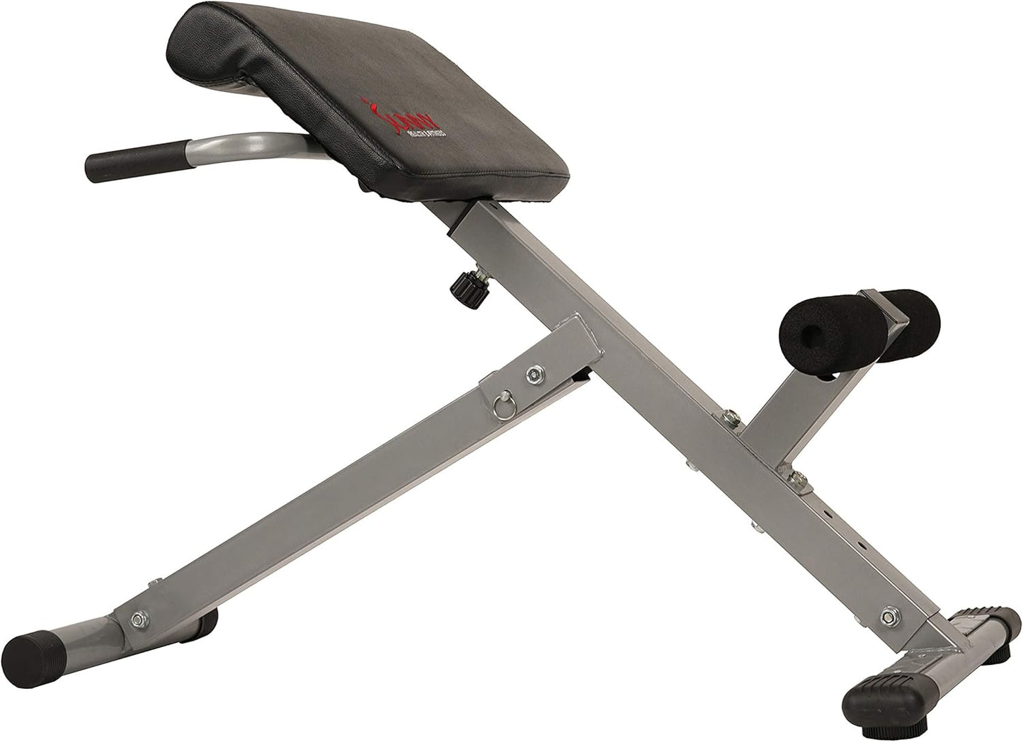 Sunny Health & Fitness Multi-Function Roman Chair with Dip Station & Sit-Up Bench, Adjustable Heavy-Duty Strength Training Equipment for Glutes, Core & Lower Body Workouts, Hyperextension Machine for Home Gym