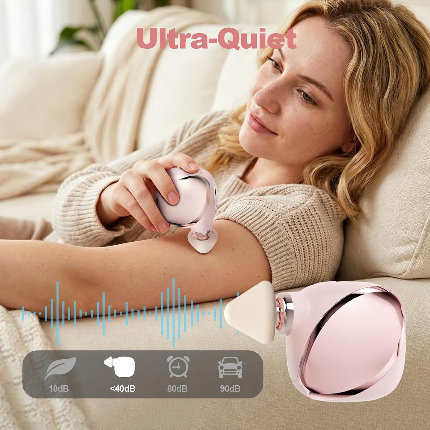 DEITY Mini Massage Gun, Small Handheld Travel Massager with Percussion Deep Tissue, 3 Adjustable Speeds & Smart Power Response, Portable Pocket Massage Gun for Gym & Office