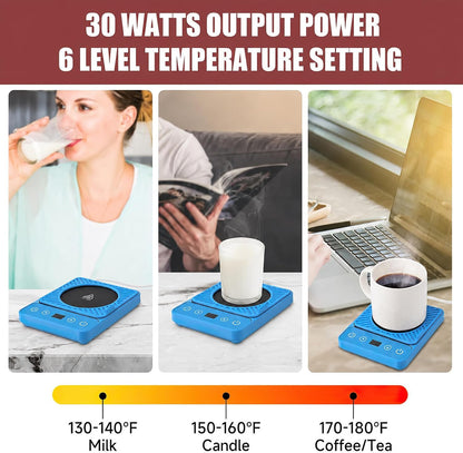 Mug Warmer - Electric Coffee Mug Warmer for Desk with Temperature Display