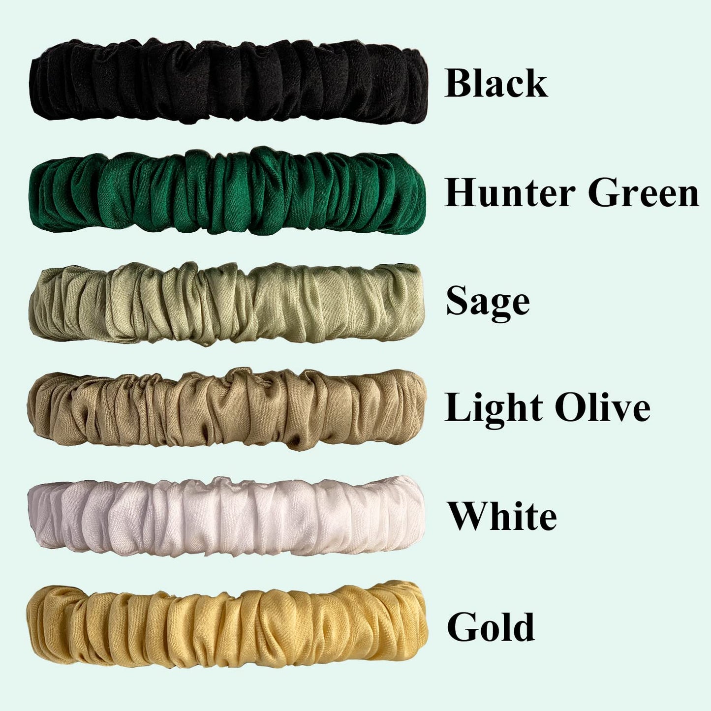 VLOMOT 6 Pcs Set 100% Pure Mulberry Silk Hair Scrunchies - 6 Chic Colors Everyday Skinny Scrunchies Silk Ponytail Holders - No Damage (Purple)