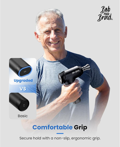 BOB AND BRAD T2 Pro Massage Gun with Heat and Cold, Deep Tissue Percussion Massager Gun for Pain Relief, Muscle Massager, Electric Back Massagers for Professional Athletes Runner