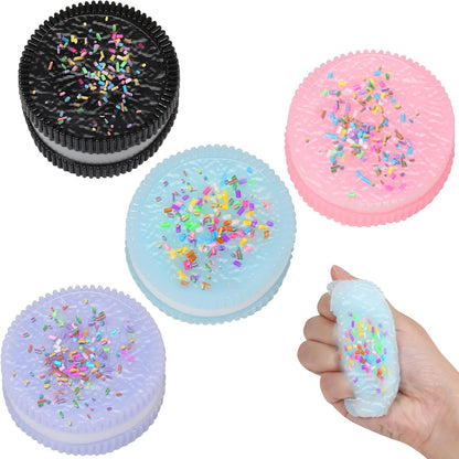 3pcs Squishy Textured Stress Balls Silky Soft Memory Gel Squeeze Balls Squishies Fidget Balls for Anxiety Relief Squishy Ball Sensory for Kids/Adults Hand Exercises 1.85inch