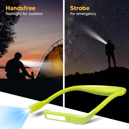 Reading Light, Rechargeable Neck Light, Stepless Dimming Book Light