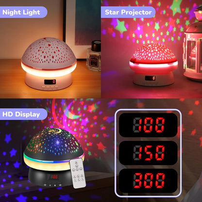 MINGKIDS Toys for 3-8 Year Old Girls Boys,Star Night Light Projector with Hard Projection Cover, Timer&Rotation,2-9 Year Olds Kids Chritsmas Birthday Gifts