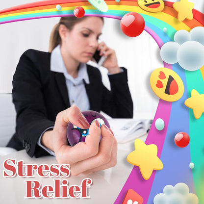30 Pcs Face Stress Balls,2.5 Inch Funny Face Squeeze Balls,Emotion Squeeze Foam Balls,Foam Soft PU Balls for Hand Wrist Stress Reliefs Finger Exercise
