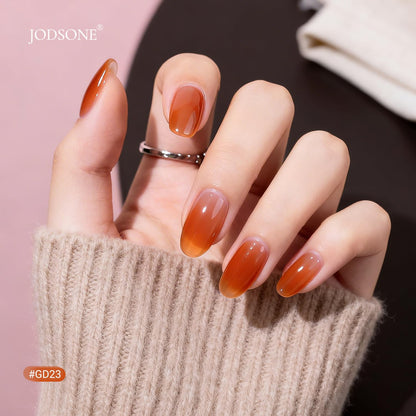 JODSONE Gel Nail Polish Kit with U V Light 32 Colors Gel Polish Nail + 4 Functional Adhesive Bottles Kit Soak Off Manicure Tools Gifts for Women