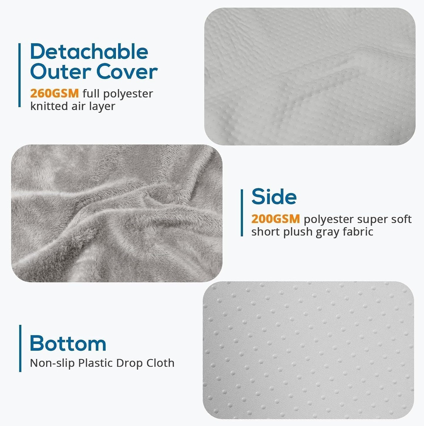 Sasttie Wedge Pillow, 12 Inch Memory Foam Bed Wedge Pillow for Sleeping, Acid Reflux, Back Pain, Post Surgery, and Snoring, Designed with Washable Cover, Cool Gray