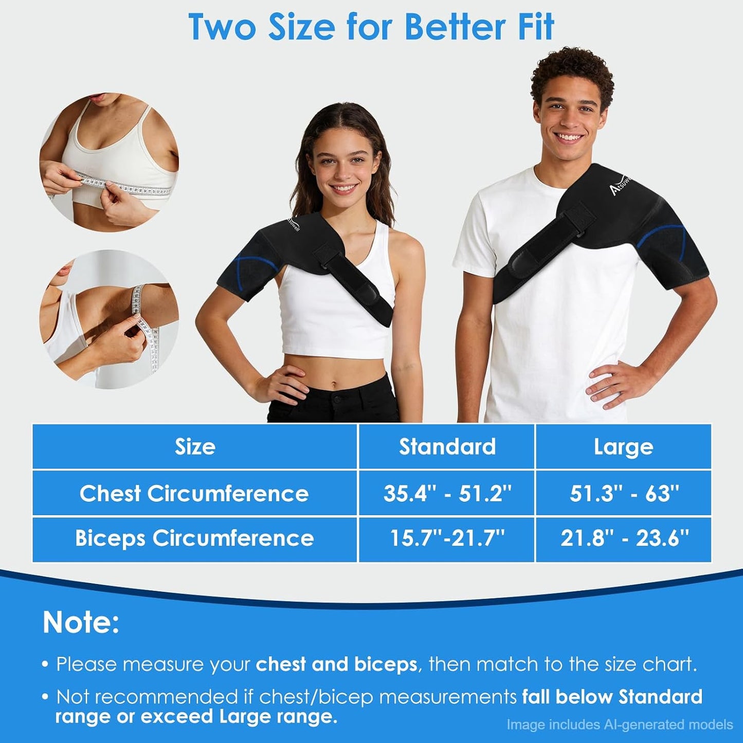 Atsuwell Large Shoulder Ice Pack Wrap, Supportive Shoulder Brace for Rotator Cuff and Arm, Durable Gel Ice Packs for Injuries Reusable, Cold Therapy Wrap for Muscle Recovery & Relaxation