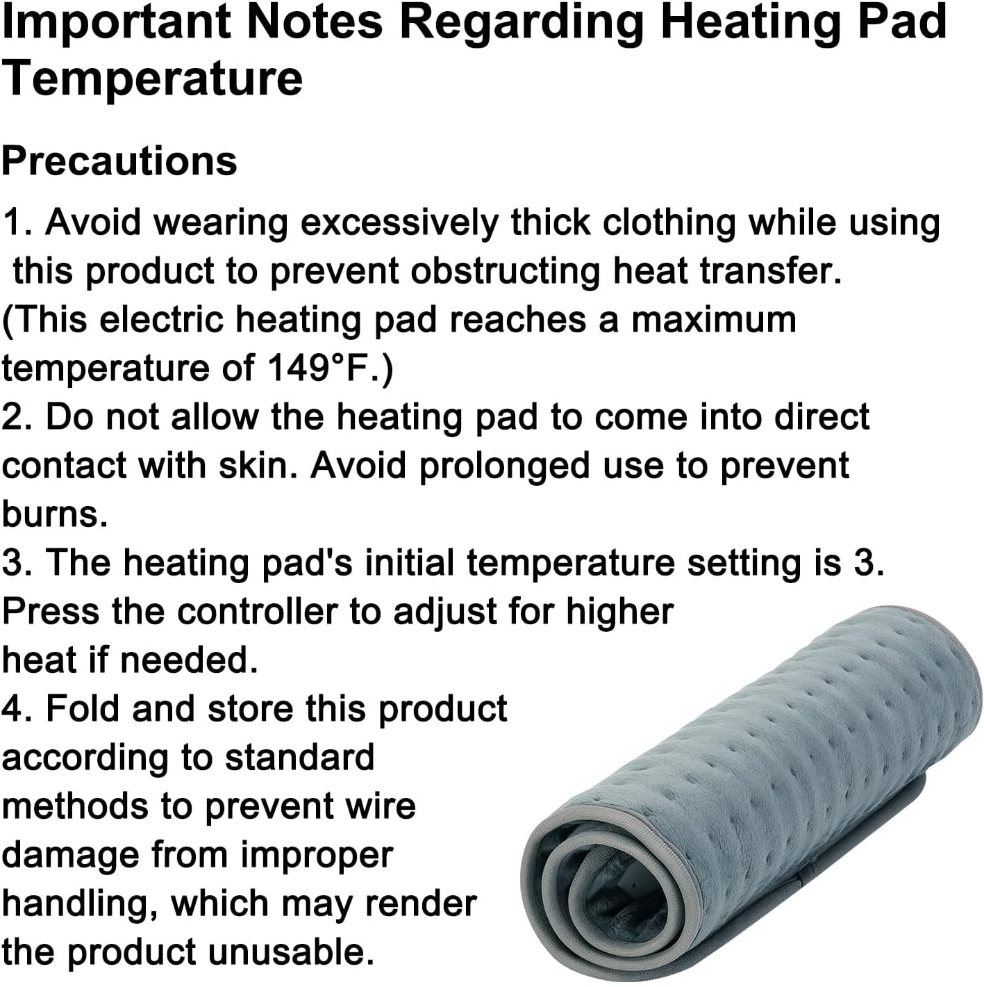 IGXHAVIZ Heating Pad for Back Pain Relief, Electric Heating Pad for Period Cramps Neck Shoulders with Belt, 4 Timer 6 Heat Setting & Auto Shut Off, 12"x24"+20" Large Moist Heat Pad for Mom,Dad