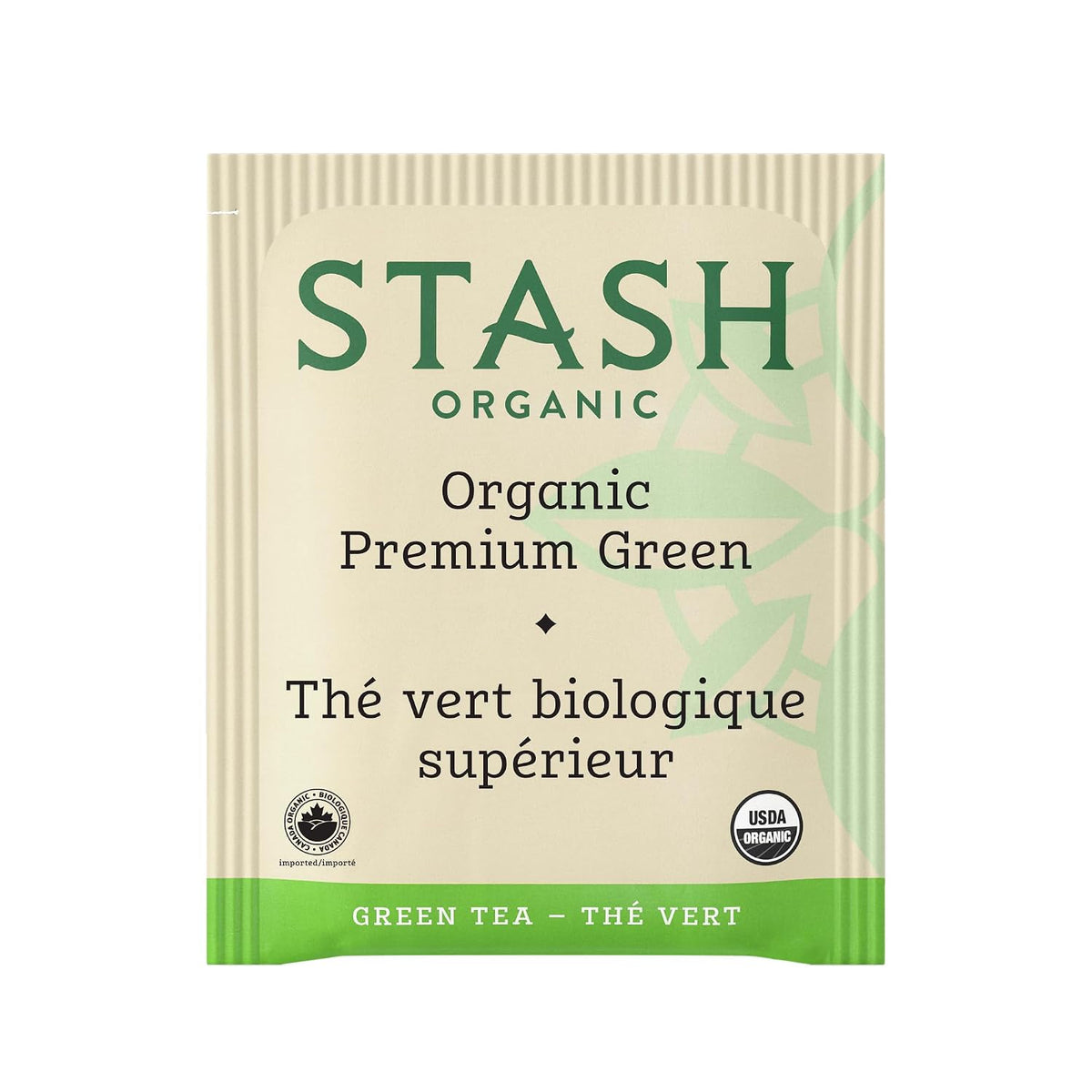 Stash Tea Organic Premium Green Tea, Caffeinated, Non-GMO Project Verified, Serve Hot or Iced, 96 Tea Bags, 16 count (6 pack)