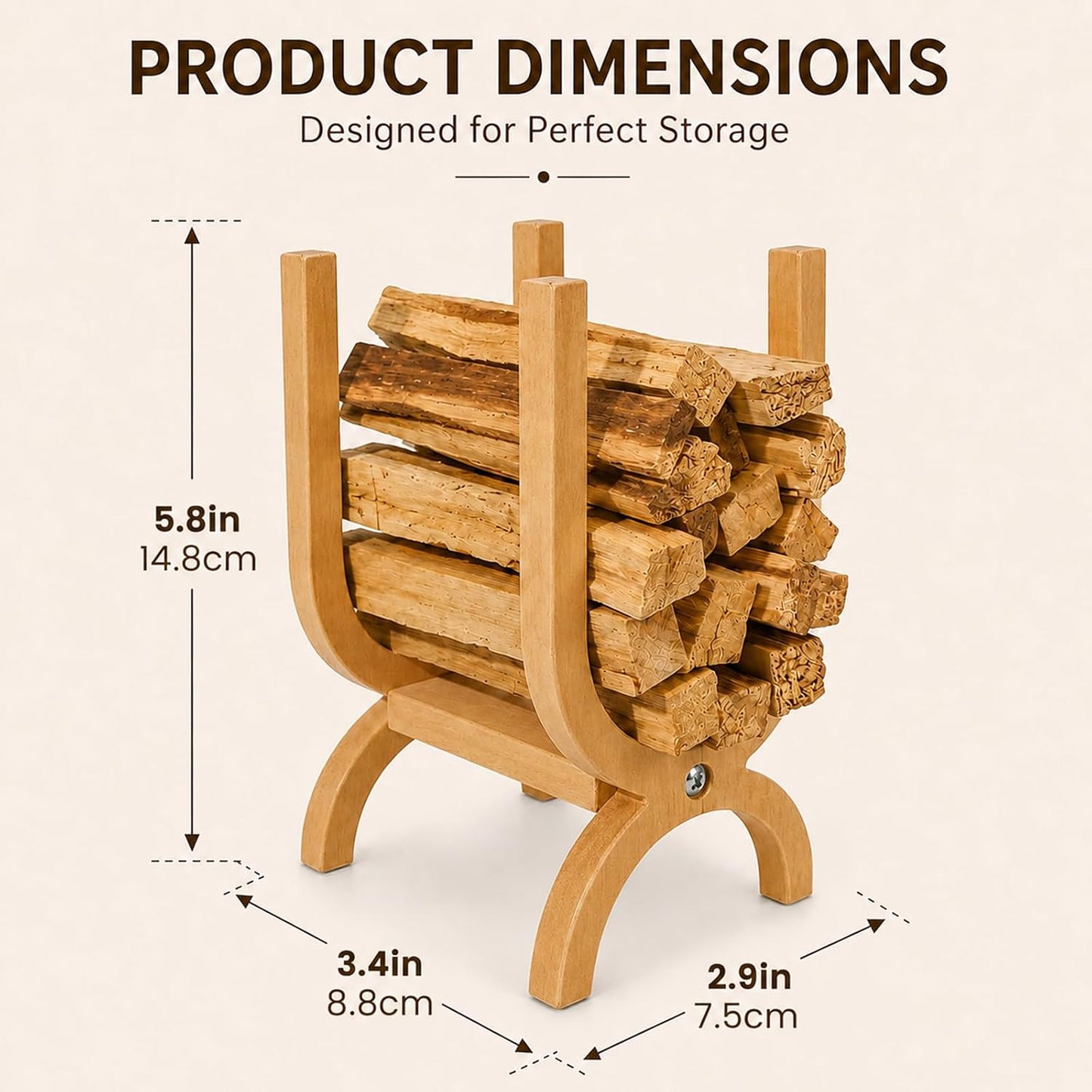 Wooden Palo Santo Holder-Incense Storage Ideal for Palo Santo Sticks& Sage