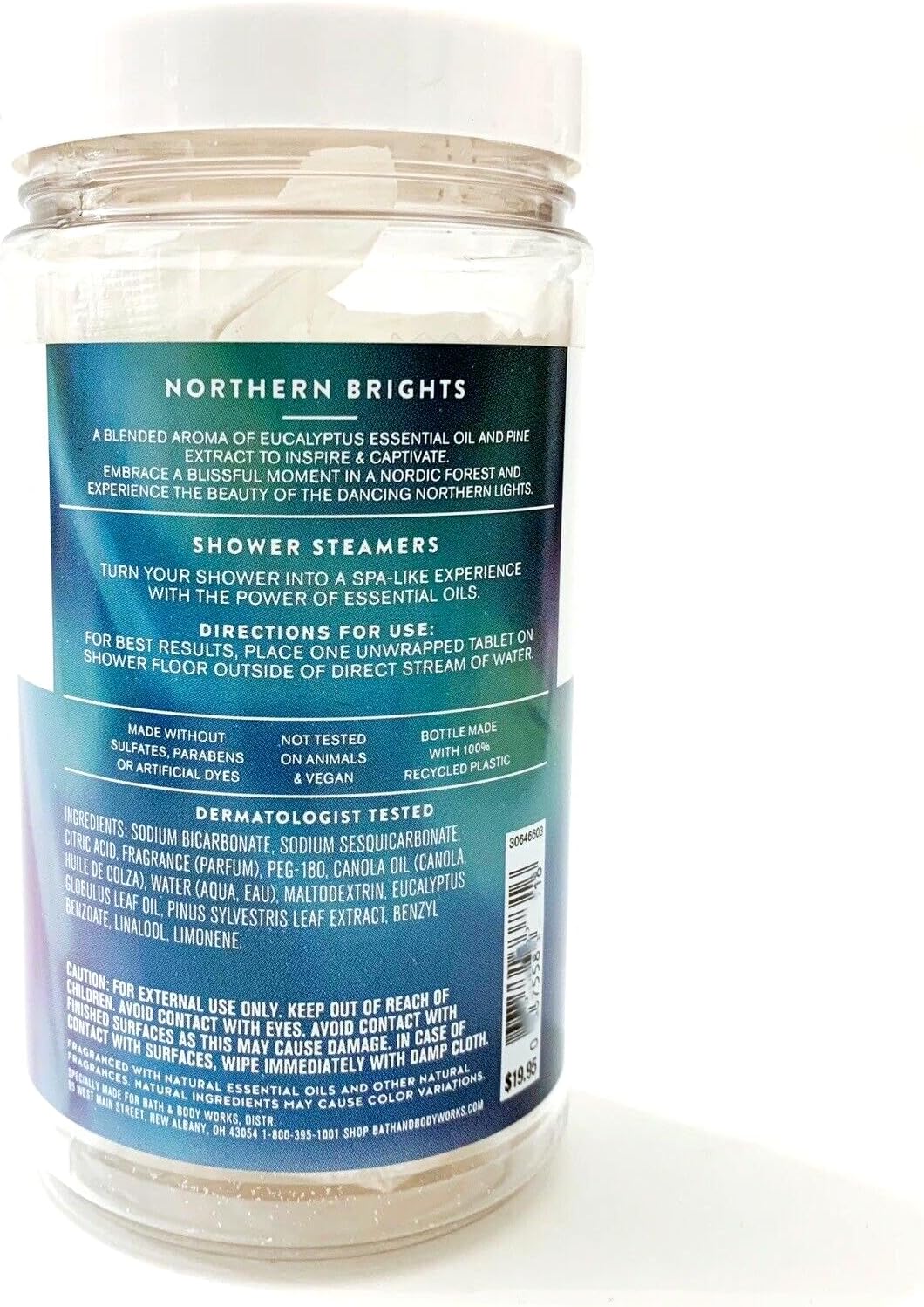 Bath & Body Works Aromatherapy Shower Steamers 4.8 OZ / 136 G Bottle (6 Tablets) (Eucalyptus Spearmint)