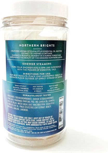 Bath & Body Works Aromatherapy Shower Steamers 4.8 OZ / 136 G Bottle (6 Tablets) (Eucalyptus Spearmint)