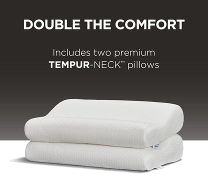 Tempur-Pedic TEMPUR-Ergo Neck Pillow, Medium Profile, White