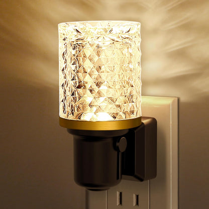 L LOHAS LED Night Light, Dimmable Night Lights Plug into Wall, Automatic Night Lights Plug in with Auto Light Sensor,Adjustable Brightness Amber LED Night Light, for Bedroom Hallway Home Decor