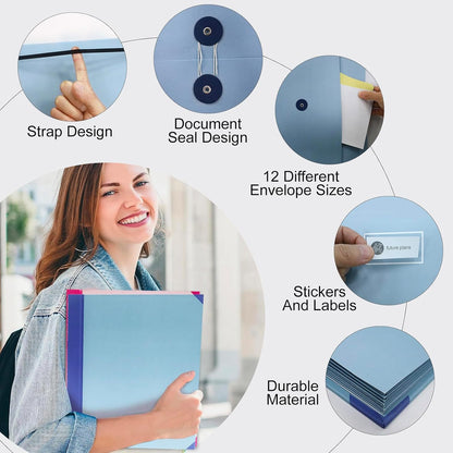 Document Organizer,File Organizer for Paper,Important Documents for Office and School,in Case I Go Missing Binder(Pink,2In Thick)