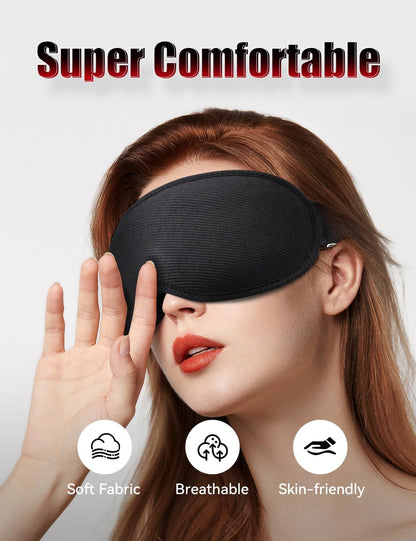 Sleep Mask, EVA BELLE Heated Eye Mask, Electric Sleeping Eye Mask, Warm Eye Compress Mask for Stye Relief, Adjustable Temperature & Timer, Electric Eye Heating Pad for Men Women-Graphene Heating