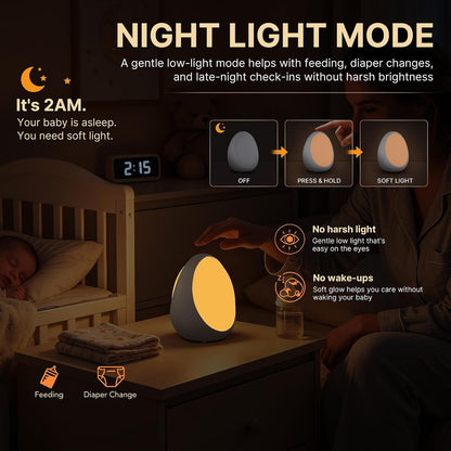G Keni Nursery Night Light for Baby, Portable LED Touch Night Lamp for Kids and Adult, Breastfeeding, Sleep Aid, USB Rechargeable Nursing Lamp, Bedside Dimmable Warm Night Light, Soft Eye Caring
