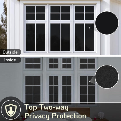 LUTE Blackout Window Film, Window Tint for Home Privacy, 17.5" x 78.7"