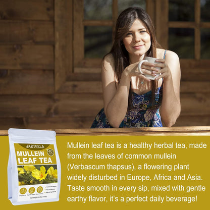 Jarteela Lemon Balm Tea, 1.5g x 60 Count - Natural Melissa Officinalis - Pyramid Herbal Lemon Balm Tea Bags for Digestion - Non-GMO - Caffeine-Free
