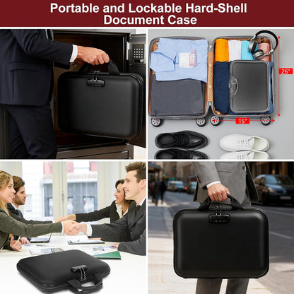 Fireproof Document Organizer Box with Lock for Important Documents