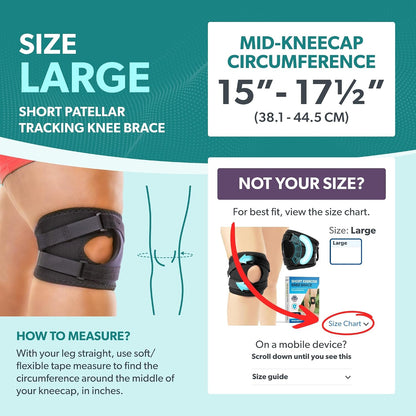 BraceAbility Patella Knee Brace for Women and Men - Patella Stabilizer Brace for Kneecap Dislocation, Patellofemoral Pain, Runners Knee, Tendonitis, MCL LCL Arthritis, Patellar Tendon, ACL (XS)