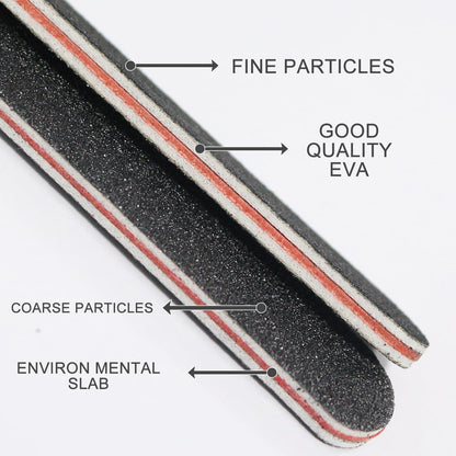 RedFlow Nail Buffer Set Contains 52 Nail Files, Double Sided 100/180 Grit Nail Files, Nail Buffering Files for Home and Salon Use (52 Pack)