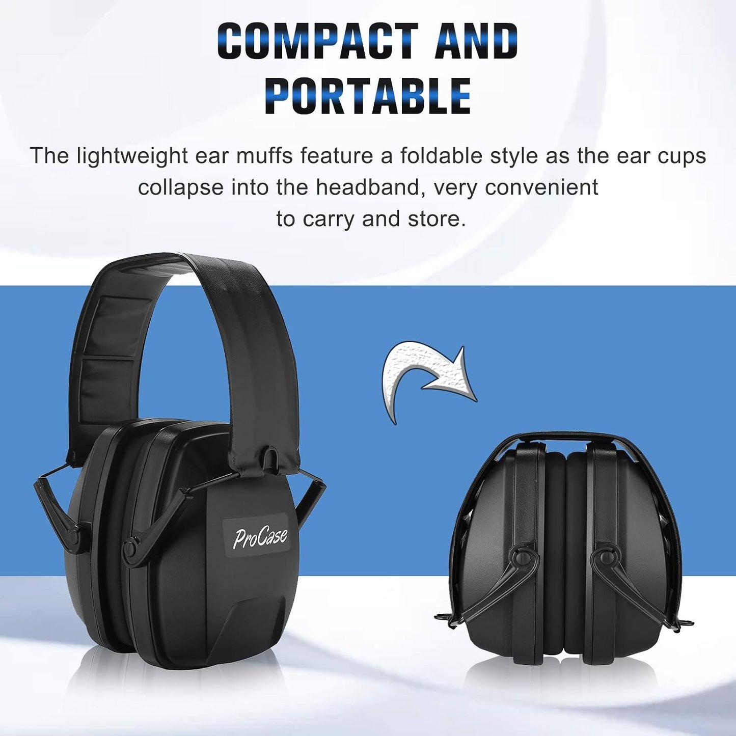 ProCase Extra Large SNR 37dB Noise Cancelling Headphones, Hearing Protection Ear Muffs for Noise Reduction NRR 35dB