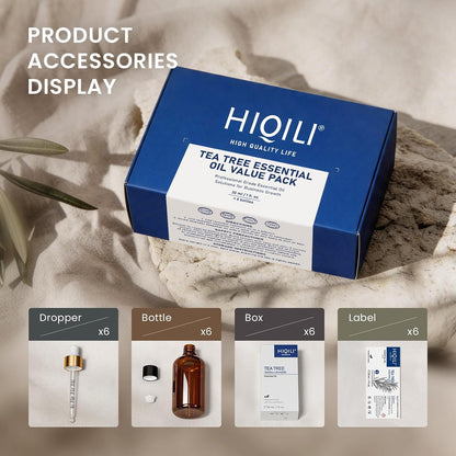 HIQILI Lavender Essential Oil for Diffuser, Aromatherapy & Air Freshening | Relaxing Aroma for Sleep, Ideal for Massage, DIY Candle Soap, Laundry & Home Cleaning Freshener - 30mL / 1.01 fl oz