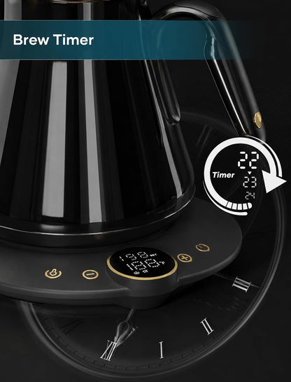 INTASTING Gooseneck Electric Kettle with ±1℉ Temperature Control 0.9 Liter