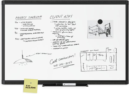 U Brands Magnetic Whiteboard, White Board Dry Erase Board for Wall, 11 x 18